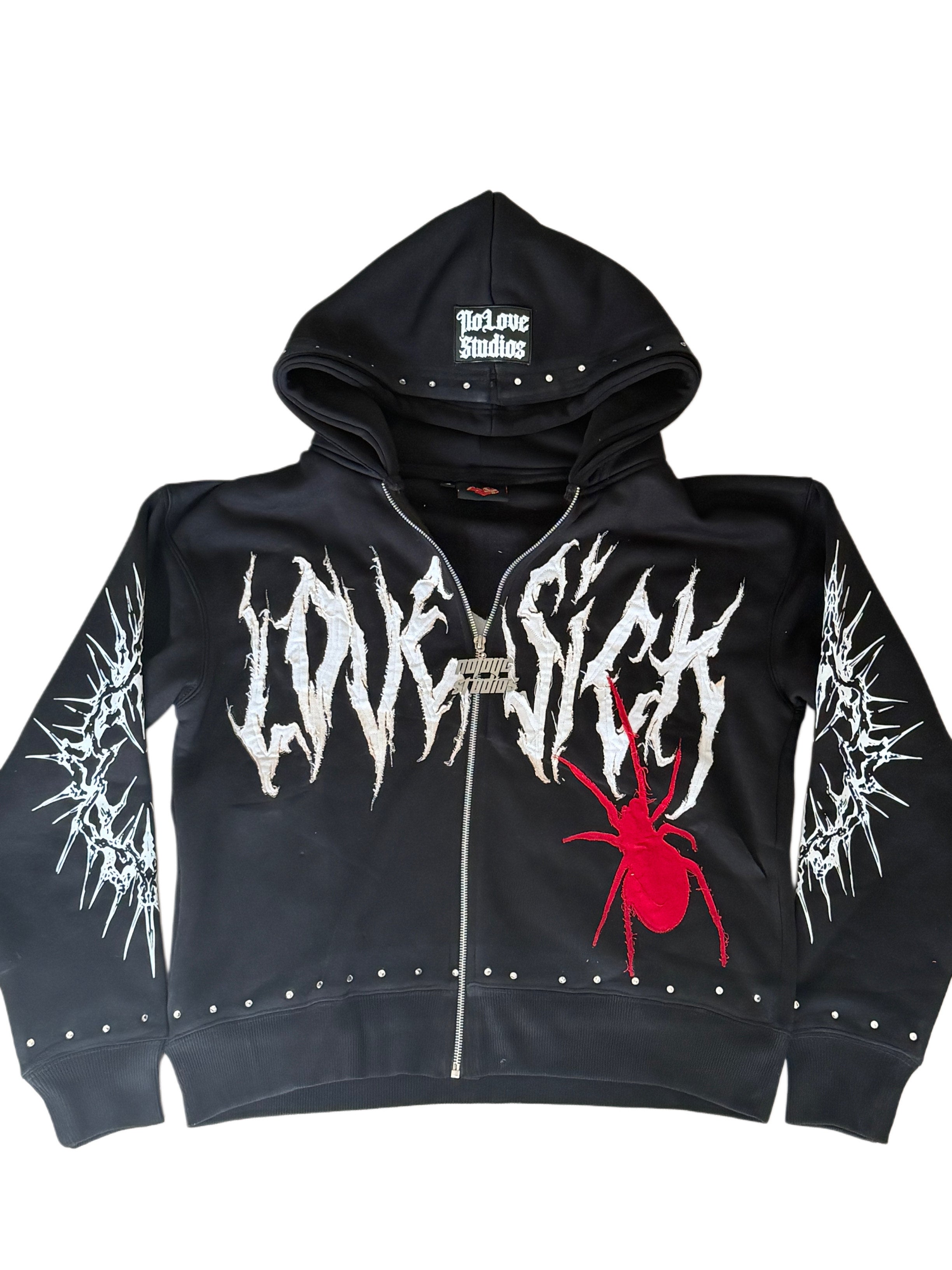 Cropped Love Sick V2 Zip Up